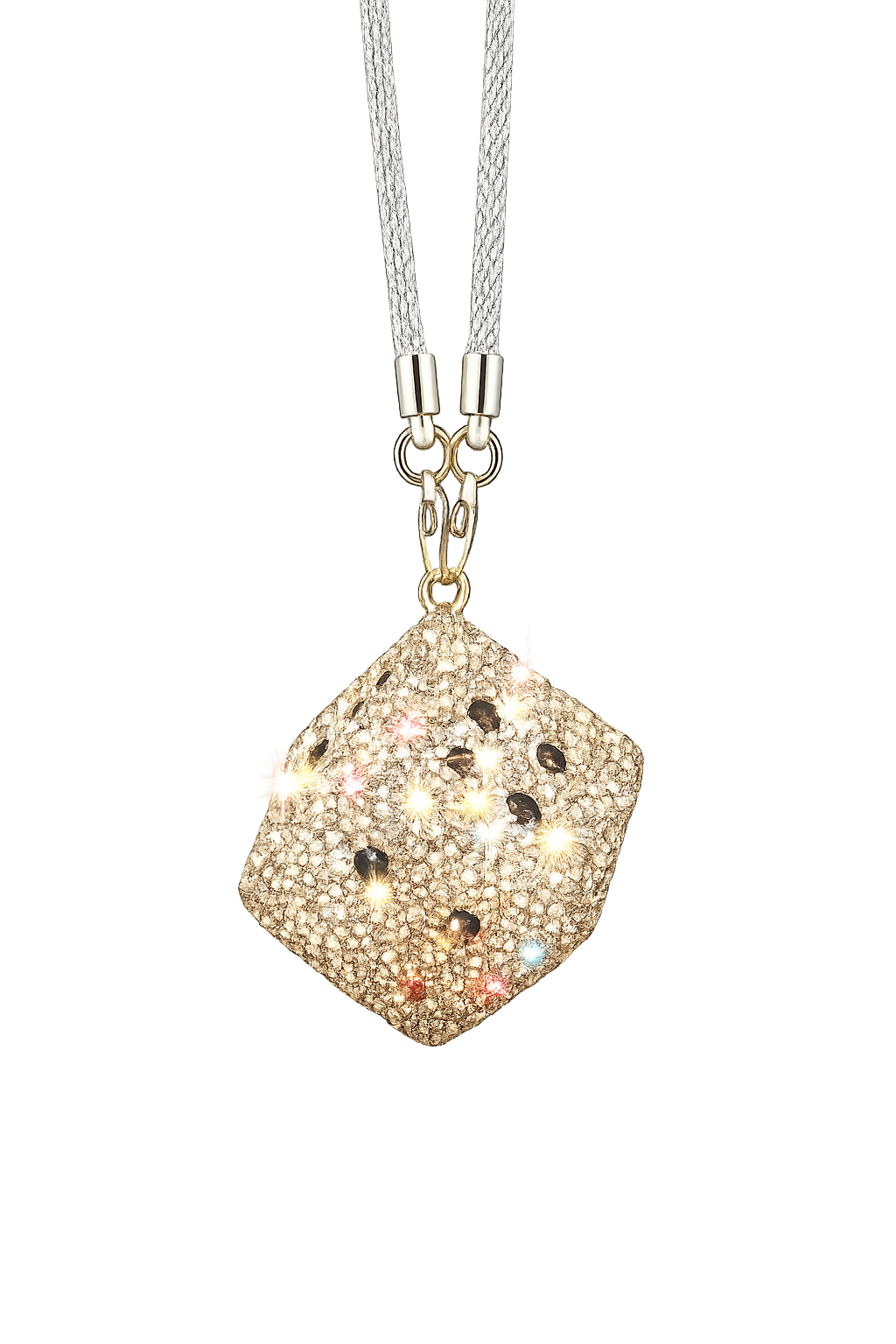 NightDrive's Lucky Rhinestone Dice Ornament Car Decoration