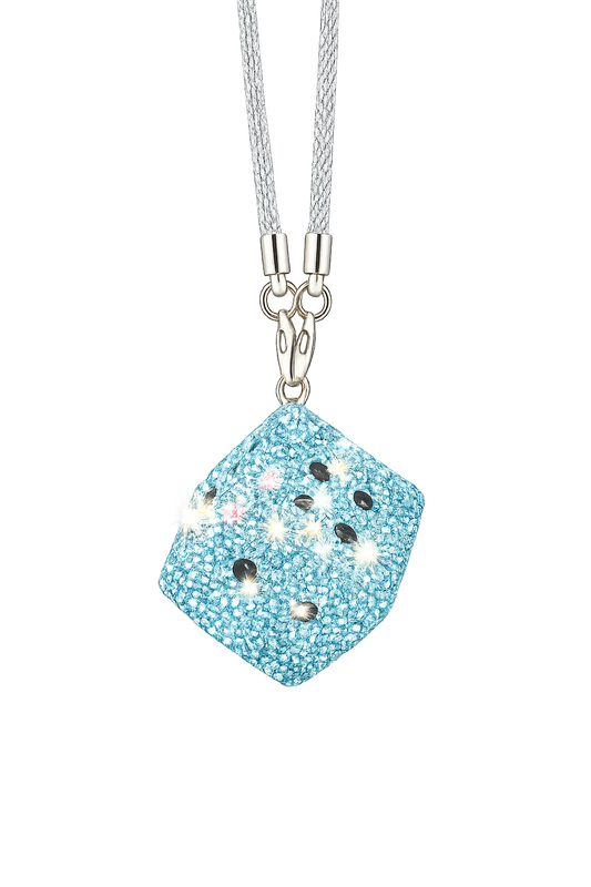 NightDrive's Lucky Rhinestone Dice Ornament Car Decoration