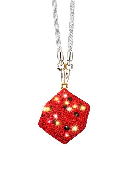 NightDrive's Lucky Rhinestone Dice Ornament Car Decoration